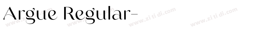 Argue Regular字体转换